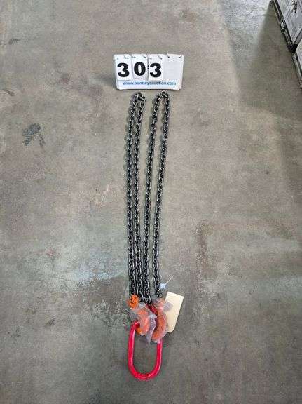 2024/2025 7' DOUBLE LEGS LIFTING CHAIN SLING 5/16" 7' MODEL: LHR-G80,