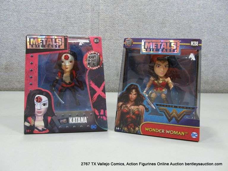 METALS DIE CAST DC KATANA SUICIDE SQUAD & WONDER WOMAN