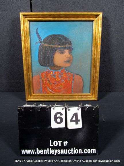 UNKNOWN: NATIVE AMERICAN GIRL 14 X 16