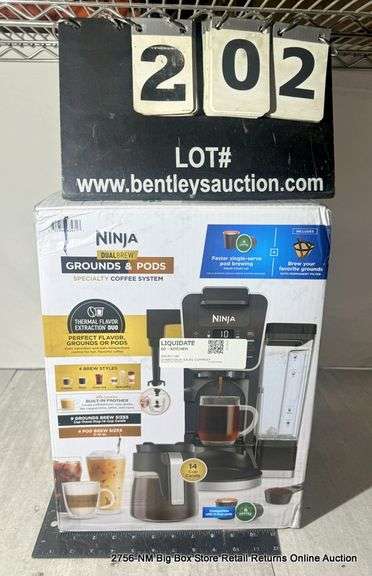 NEW IN BOX NINJA DUALBREW Grounds & Pods Specialty Coffee System - 14