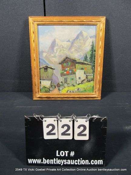 CHATEAU IN THE SWISS ALPS 15 X 17