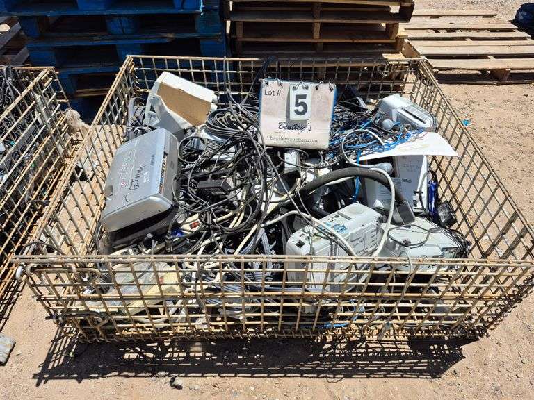 CONTENTS ONLY: WIRE IN BASKET, 299 GROSS LBS., 171 NET LBS.