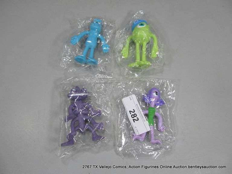 2001 KELLOGS DISNEY PIXAR MONSTERS INC FIGURES (LOT: 4)