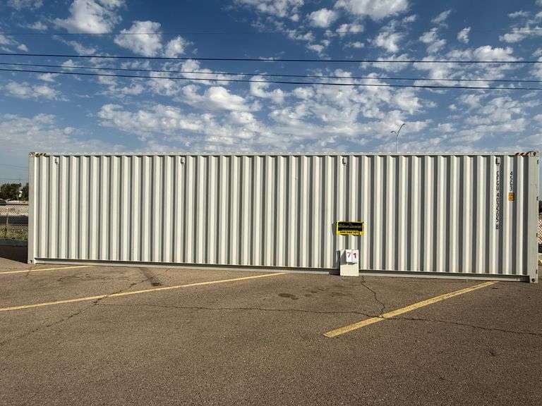 2025 4-SIDE DOOR 40' HIGH CUBE CONTAINER, CFGU 403505 8 (NO KEY OR TITLE)