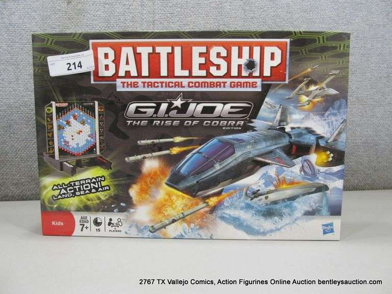 BATTLE SHIP BOARD GAME G.I. JOE THE RISE OF COBRA EDITION