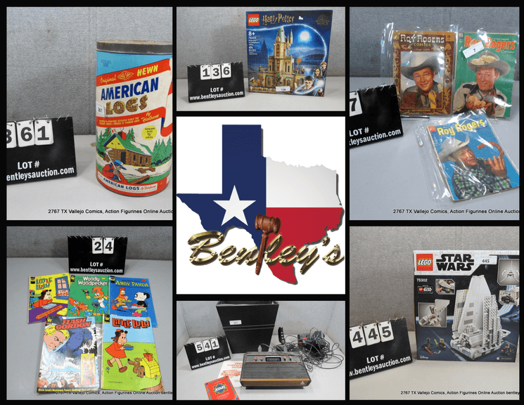 2767-TX Vallejo Comics, Action Figurines Online Auction