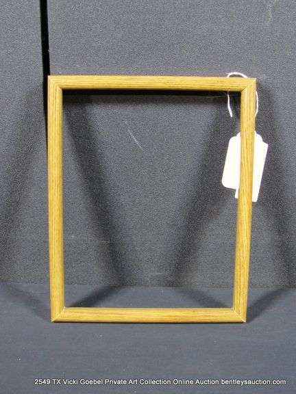 LIGHT STAINED, WOODEN FRAME 9 X 11