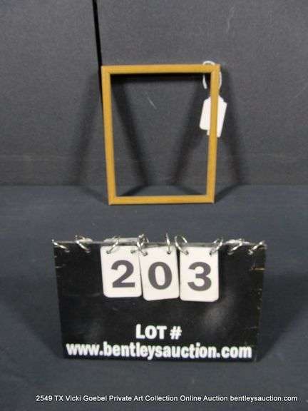 LIGHT STAINED, WOODEN FRAME 9 X 11