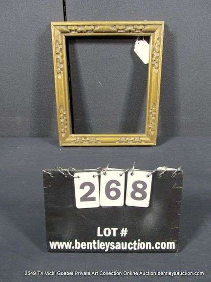 BRONZE PAINTED, CARVED WOODEN FRAME 13 X 15