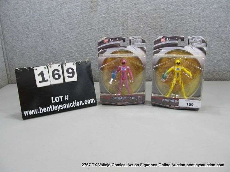 POWER RANGER PINK RANGER & YELLOW RANGER ACTION FIGURES (2X MONEY)
