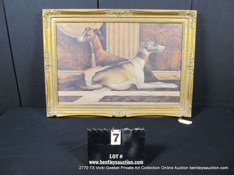 "GREYHOUND DOGS" 26 X 36