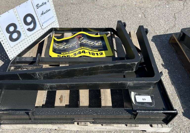 2025 MOWER KING SKID STEER FORKS MODEL: SA - ADJUSTABLE, QUICK ATTACH, S/N: SA25050106C