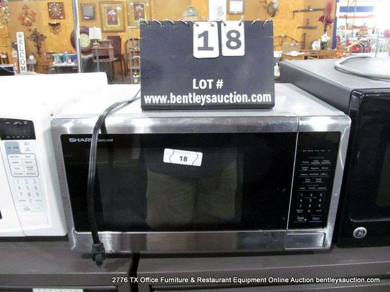 SHARP CAROUSEL STAINLESS STEEL MICROWAVE, M# SMC1132C5