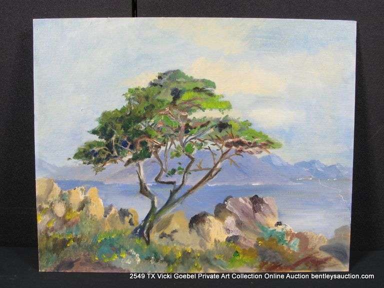 TREE OVER LOOKING THE OCEAN