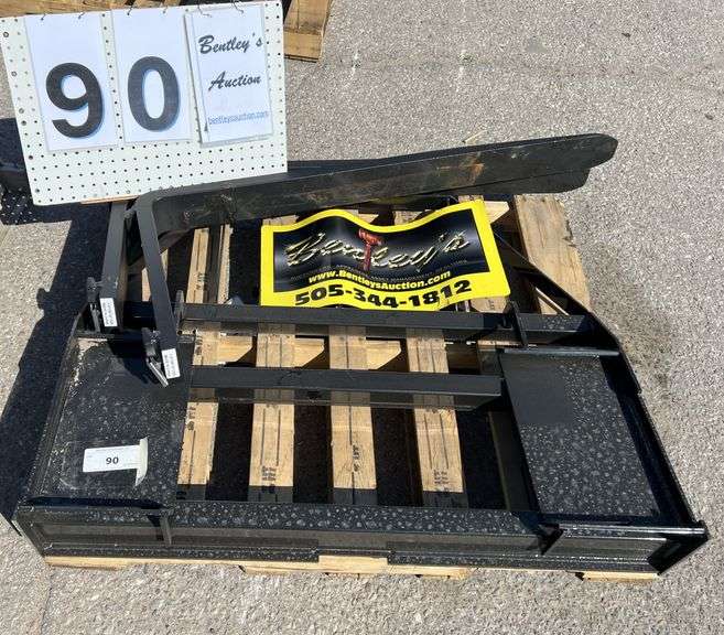 2025 MOWER KING SKID STEER FORKS MODEL: SA - ADJUSTABLE, QUICK ATTACH, S/N: SA25050105C