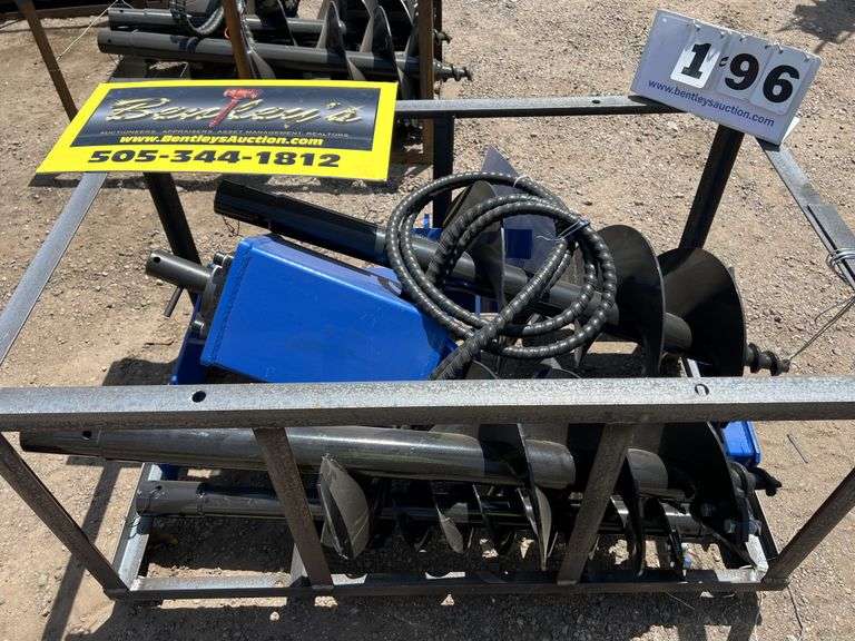 2024/2025 AGT SKID STEER AUGER MODEL: SSECAG-Y WITH 3 BITS - 6", 12", 14" AUGERS,
