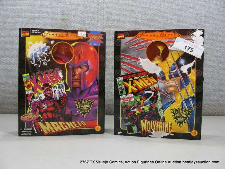 TOY BIZ WOLVERINE 8" FIGURE #48496 & MAGNETO 8" NO. 48235 (2X MONEY)