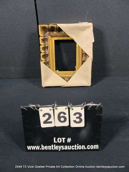 GOLD PAINTED, CARVED WOODEN FRAME