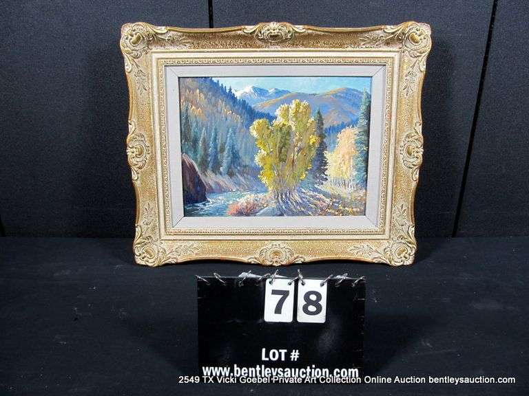 MOUNTAIN VALLEY STREAM W/ ASPENS IN THE FALL 19 X 23