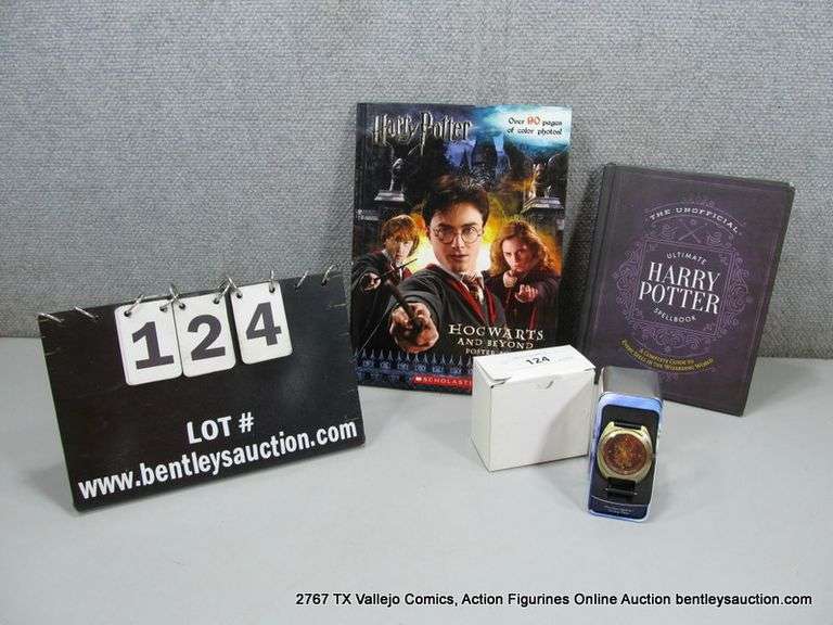 LOT: (3) HARRY POTTER WATCH & BOOKS MERCH