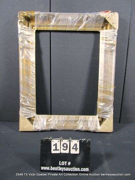 BRONZE PAINTED CARVED ORNATE WOODEN FRAME (WRAPPED IN PLASTIC) 28 X 32