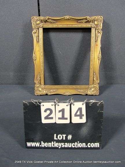 GOLD PAINTED, CARVED ORNATE WOODEN FRAME 13 X 15
