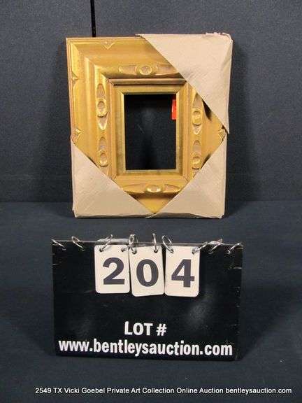 GOLD PAINTED, CARVED ORNATE WOODEN FRAME 13 X 15