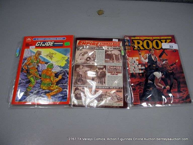 LOT: (3) G.I. JOE COLORING BOOK + MAGAZINES