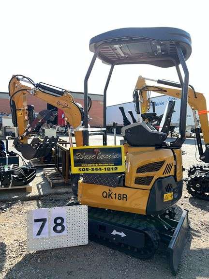 2025 CFG MINI EXCAVATOR MODEL: QK18R - RATO GASOLINE ENGINE, S/N: QK18R202505010119 (KEY)