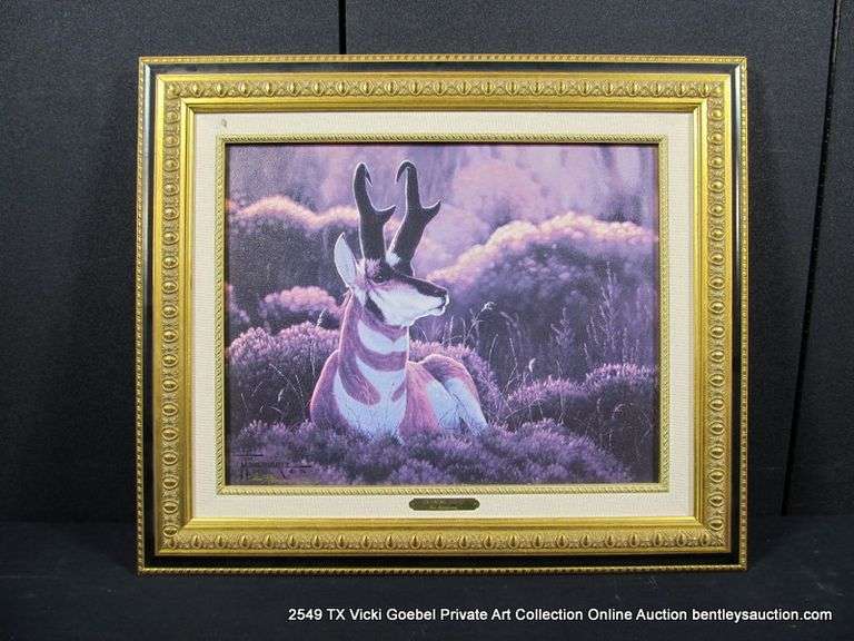 FRAMED LIMITED EDITION REPRODUCTION LITHOGRAPH - EVENING LIGHT BY TIM MANSANAREZ - 1996 - #12/50,