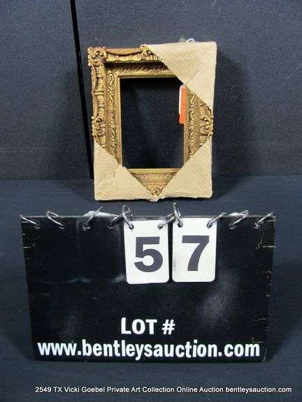 GOLD PAINTED, CARVED ORNATE WOODEN FRAME 9 X 11