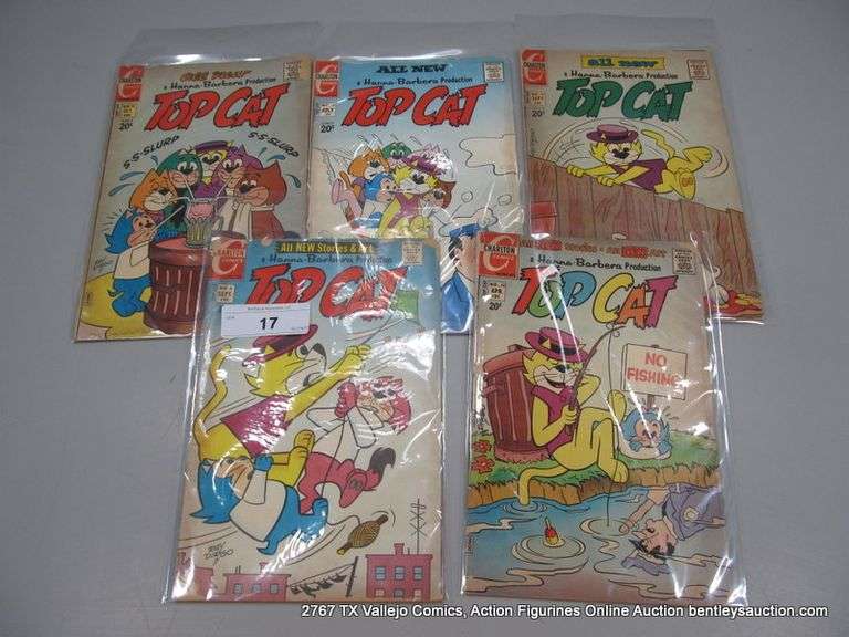 LOT: (5) TOP CAT HANNA BARBERA COMICS