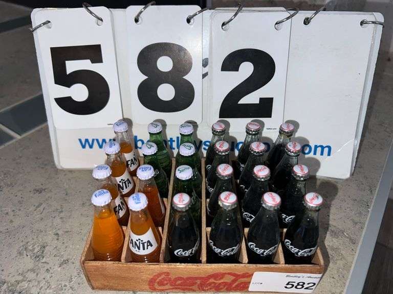 COCA-COLA MINI BOTTLES & RACK - Bentley & Associates, LLC