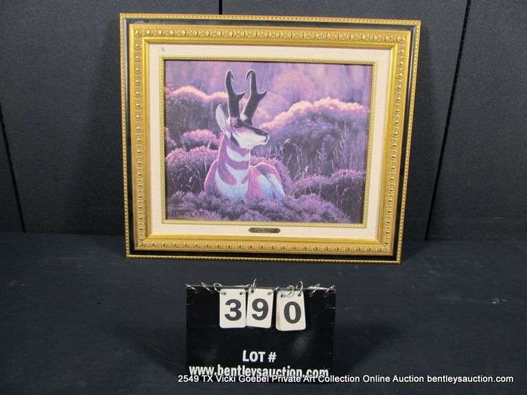 FRAMED LIMITED EDITION REPRODUCTION LITHOGRAPH - EVENING LIGHT BY TIM MANSANAREZ - 1996 - #12/50,