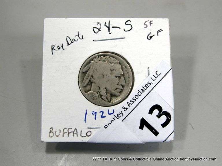 1924-S TYPE 2 BUFFALO NICKEL, FULL HORN