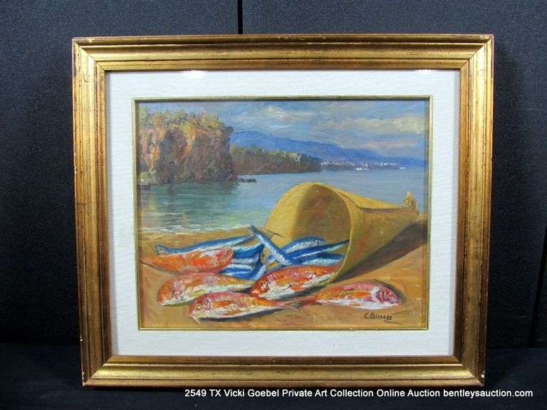 UNKNOWN: FISH IN A BASKET 23 X 27