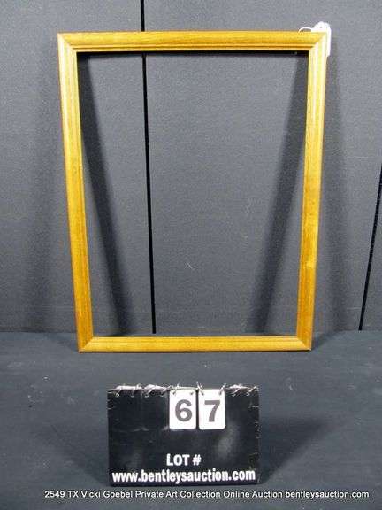 STAINED WOODE FRAME 23 X 29