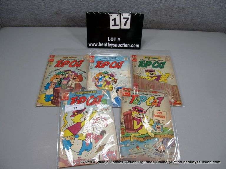LOT: (5) TOP CAT HANNA BARBERA COMICS
