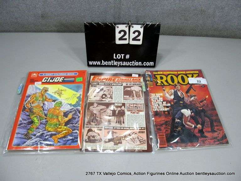 LOT: (3) G.I. JOE COLORING BOOK + MAGAZINES
