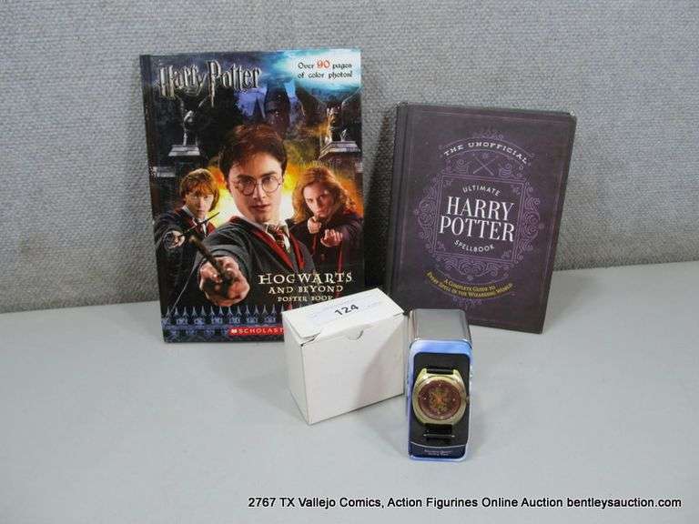 LOT: (3) HARRY POTTER WATCH & BOOKS MERCH