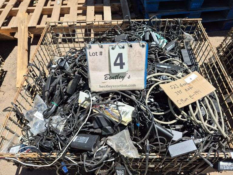 CONTENTS ONLY: WIRE IN BASKET, 523 GROSS LBS., 395 NET LBS.