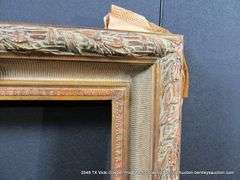 BRONZE PAINTED, CARVED ORNATE WOODEN FRAME 27 X 33