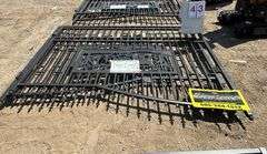 2025 KJ METAL FARM DRIVEWAY GATE - DEER MOTIF STYLE MODEL: K0720, 7' X 20'