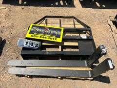 2024/2025 MOWER KING SKID STEER FORKS MODEL SA - ADJUSTABLE, QUICK ATTACH, S/N: SA25010501N-06N