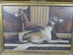 "GREYHOUND DOGS" 26 X 36