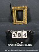 GOLD & BLACK PAINTED, CARVED ORNATE WOODEN FRAME 9 X 11