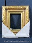 GOLD PAINTED, CARVED ORNATE, WOODEN FRAME 11 X 13