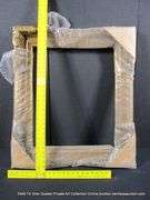 GOLD PAINTED, CARVED ORNATE WOODEN FRAME - (WRAPPED IN BUBBLE WRAP) 28 X 32