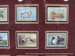 14" X 18" FEDERAL RW - DEPARTMENT OF INTERIOR DUCK COLLECTION STAMP DISPLAY DUCK STAMPS - RW49-60