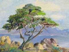 TREE OVER LOOKING THE OCEAN